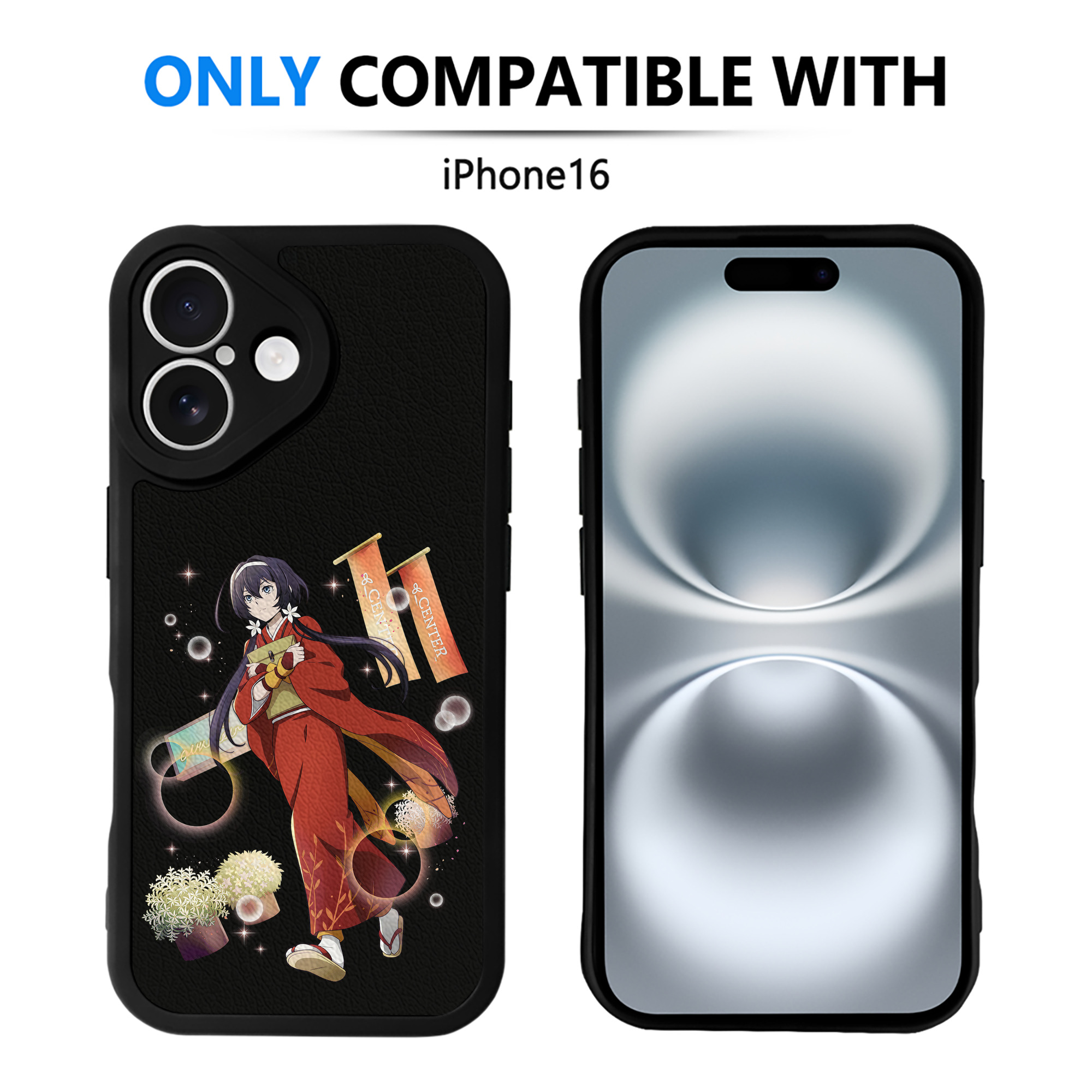 （画像用） 文豪ストレイドッグス Bungo Stray Dogs 【iPhone 16シリーズ対応】シリコンスマホケース（レザー調） 材質：シリコン